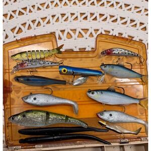 Fishing Lures 14 pc Lot Multi Species Bass Pike Walleye Freshwater Saltwater